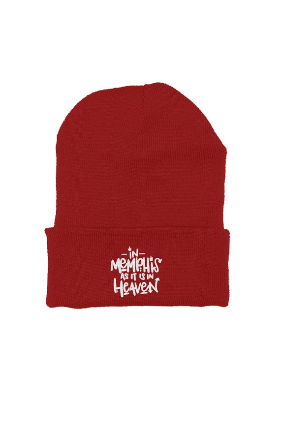 Red "In Heaven" beanie