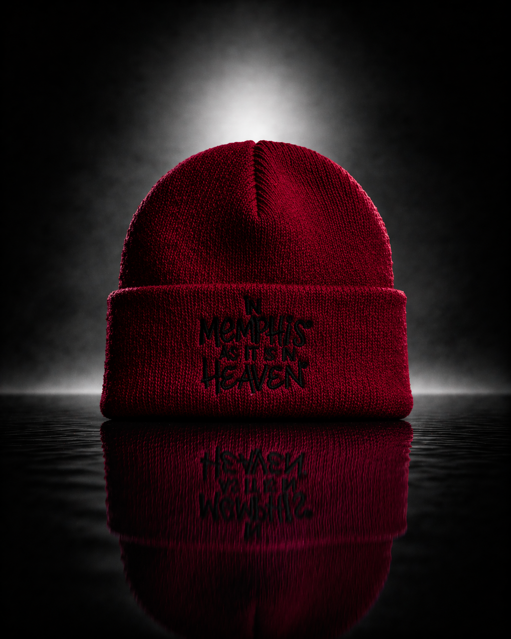 Red "In Heaven" beanie