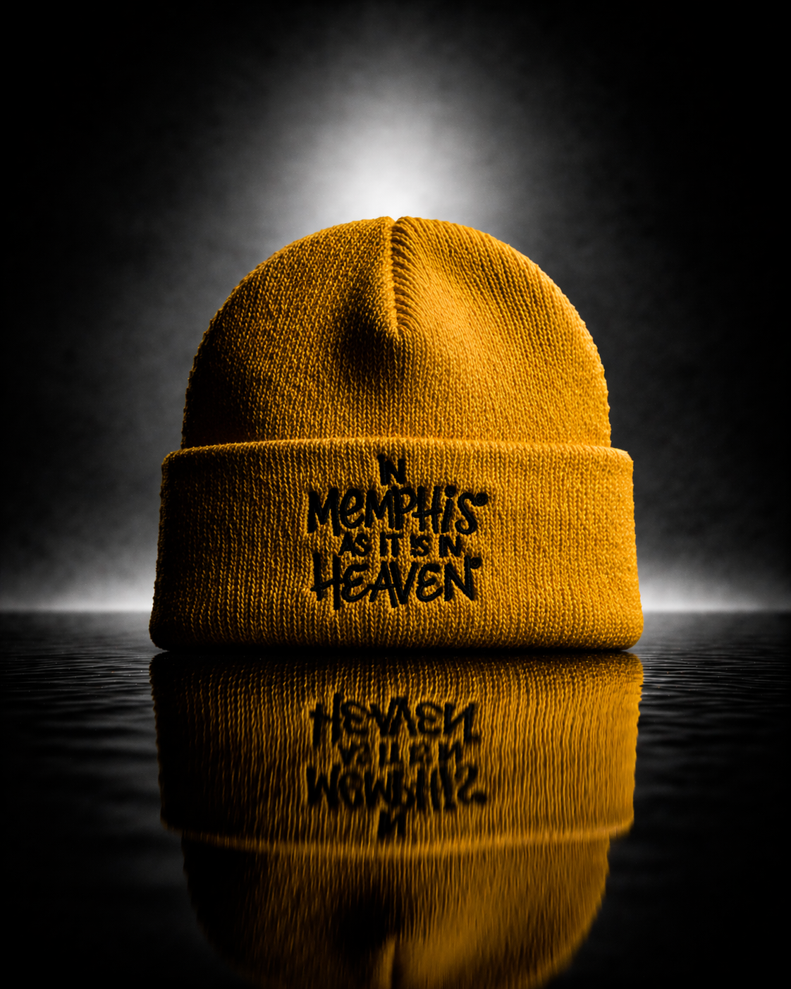 Yellow "In Heaven" beanie